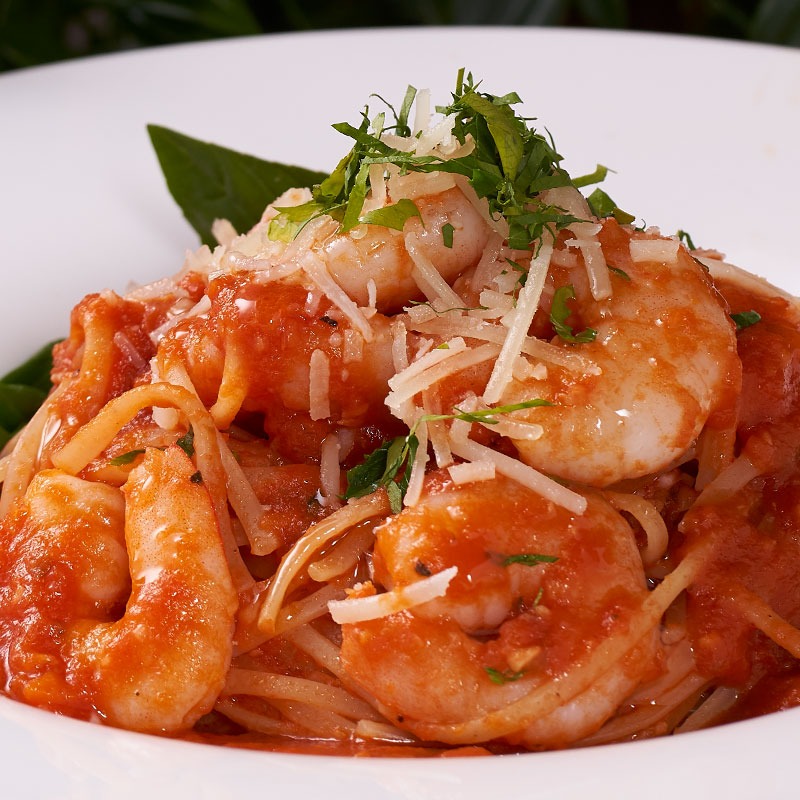 Garlic Prawn Marinara and Linguine