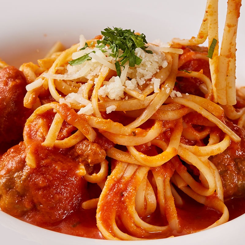 Wagyu Meatballs and Linguine