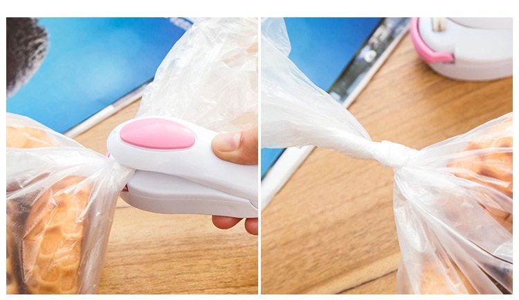 Kitchen Accessories Tools Mini Portable Food Clip Heat Sealing Machine Sealer Home Snack Bag Sealer Kitchen Utensils Gadget Item