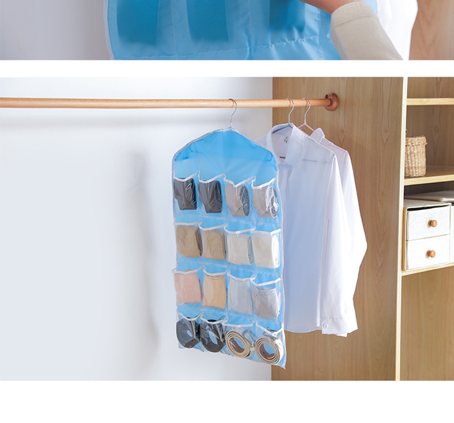 Snailhouse 16 Grid Foldable Wardrobe Wall Door Back Hanging Bag Underwear Sock Tie Hanging Shoe Storage Organizer Sundries Pouch Snailhouse 16 Grid Foldable Wardrobe Wall Door Back Hanging Bag Underwear Sock Tie Hanging Shoe Storage Organizer Sundries Pouch