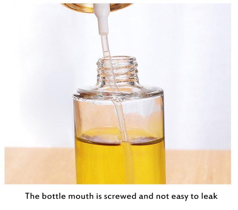 Olive Oil Sprayer Stainless Steel Oil Vinegar Leakproof Dispenser Oil Pot Seasoning Kettle Outdoor Barbecue Home Kitchen Tools