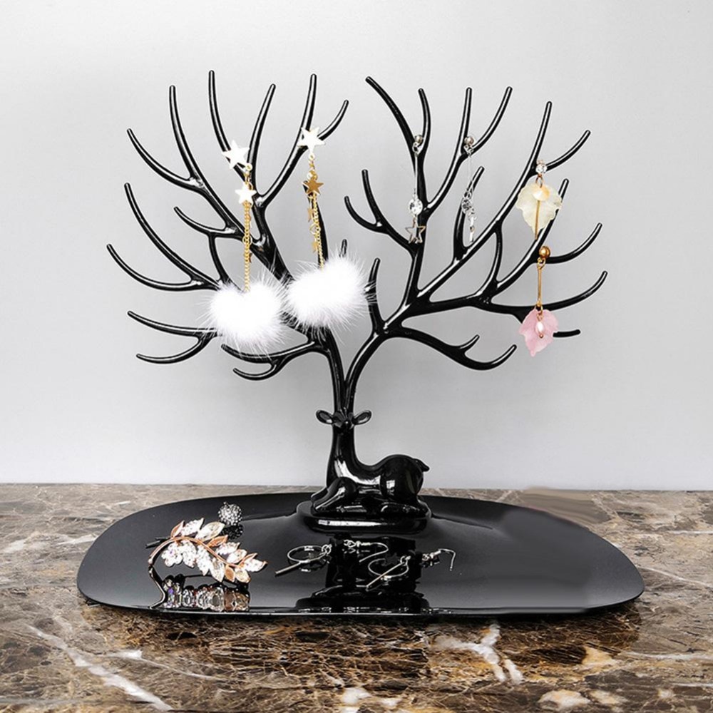 High Quality Deer Head Jewelry Display Stand Jewelry Pendant Earrings Necklace Display Stand Organizer Make Up Decoration